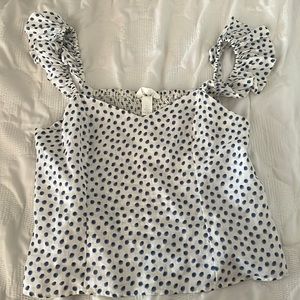 blue & white dotted tank from H&M